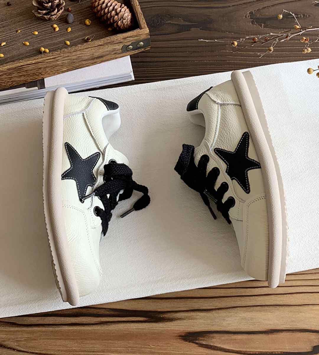 Fall Sneakers Leather Casual Sports Shoes