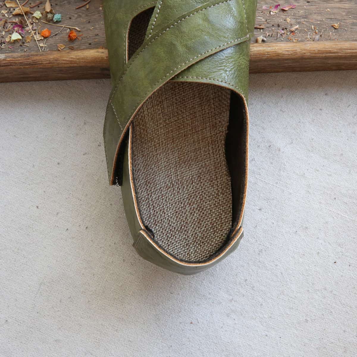 Baotou flats summer new handmade comfortable cotton and linen breathable grandma shoes single shoes women