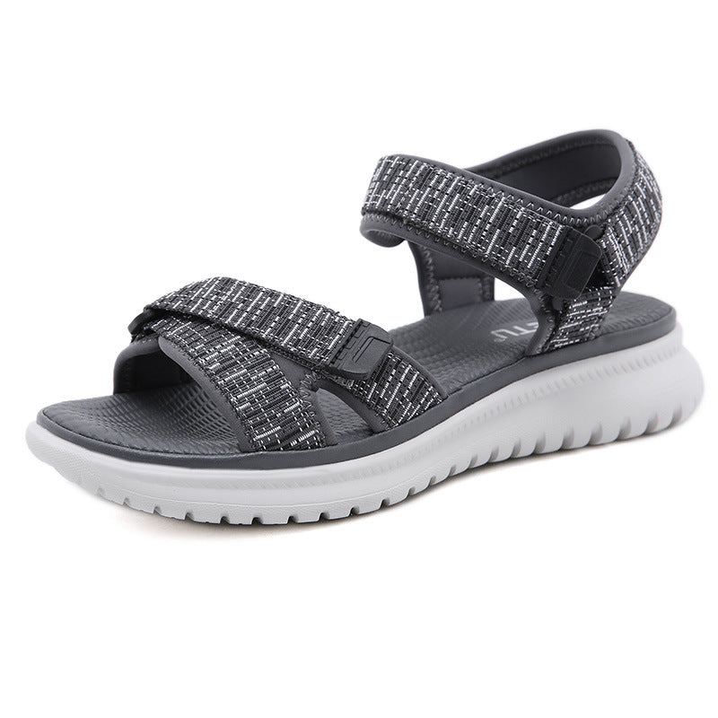 Summer Sandals Women's Preppy Style Wedge Light and Comfortable Girl Student Shoes | Sports sandals